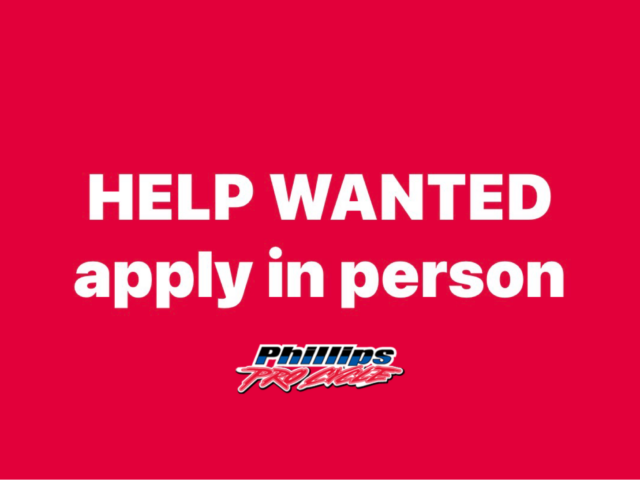 Help Wanted – Apply in Person